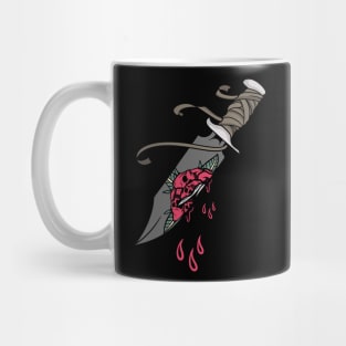 Knife and rose Mug